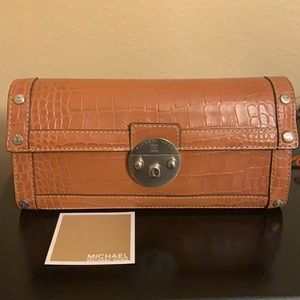 MICHAEL Michael Kors Crocodile Embossed Leather Bag